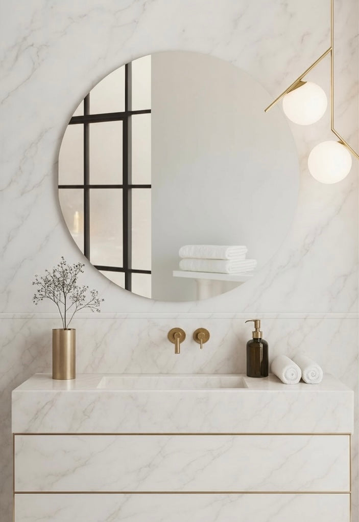 Circular Mirror (Silver Copper Free, Polished Edge)