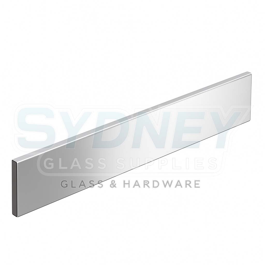 Flat Bar Handrail – 50mm x 10mm x 5.8m Long — Mirror, Black, Satin, White