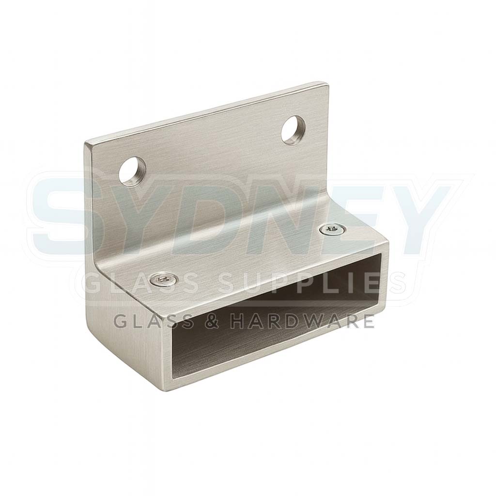 Flat Bar Handrail Bracket — Mirror, Satin, Black, White