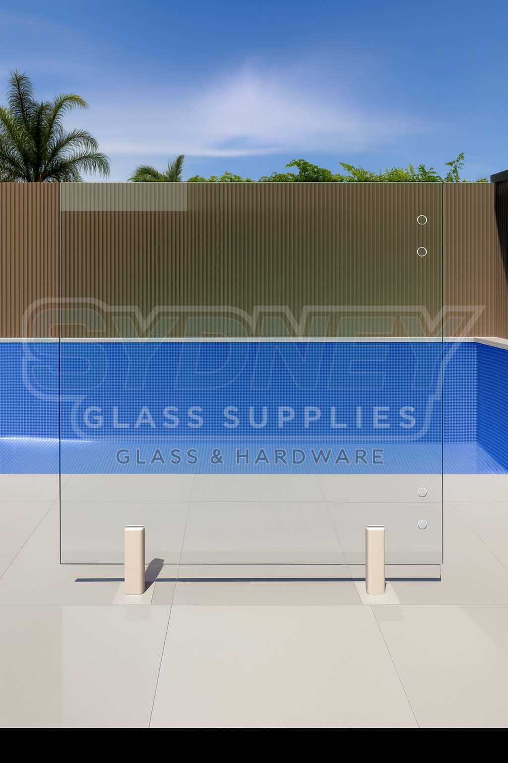 Pool Fence Glass For Hinge Panels
